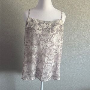 Jennifer Lopez Gray/purple Patterned Tank Top size XL